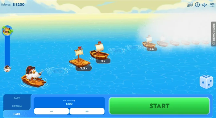 Màn hình trò chơi Chicken Pirate Route